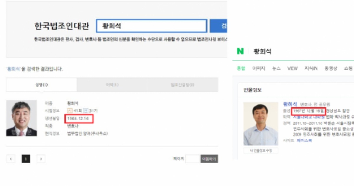 [단독] 최강욱 이어 황희석 주민번호도 틀렸다..檢 개입 가능성