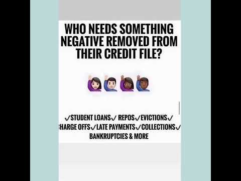 Who Needs Something Negative Removed From Their Credit File?