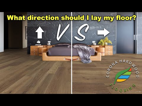 Determining the direction to lay/install Hardwood, Laminate, or Luxury Vinyl Plank flooring