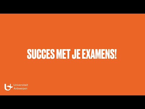 Succes met je examens!