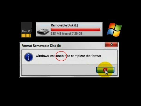 Unable To Complete The Format Solved, Repair Damaged/Corrupted/Write Protected Memory Card/Pen Drive