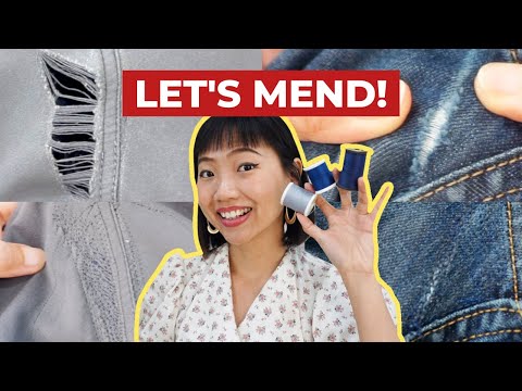 Invisible mending: How to patch a rip or tear in jeans and pants