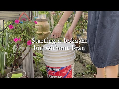 How to start a Bokashi bin without bran | Bokashi Home Composting | Low Waste Living | Sydney Tay