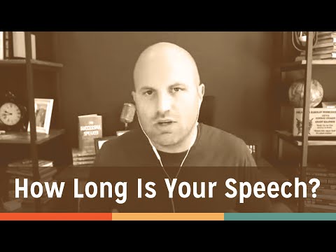 How Long Should Your Speech Be