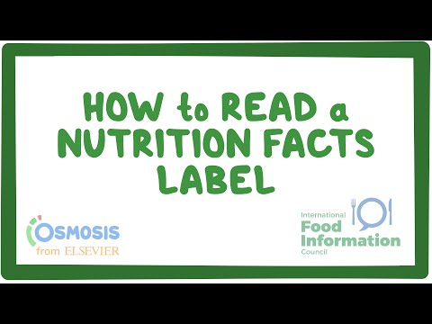 How to read a nutrition facts label