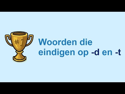 Woorden die eindigen op -d en -t