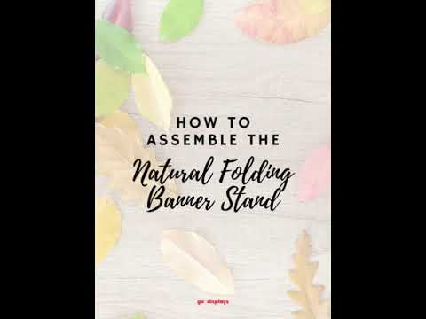 Natural Folding Banner Stand