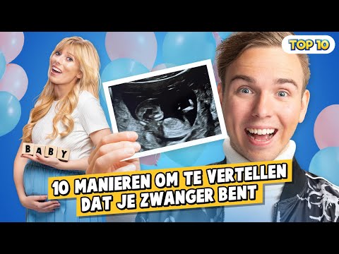 10 MANIEREN OM TE VERTELLEN DAT JE ZWANGER BENT!