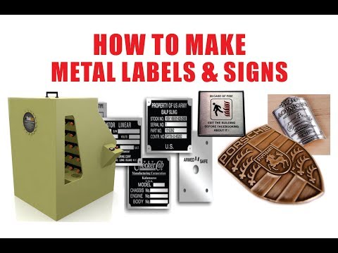 How to Etch Metal Signs, Metal Labels, Stainless Steel nameplate, transformers rating plate