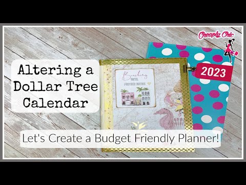 Let's Alter a 2023 Dollar Tree Calendar! #planner #calendar #dollartree