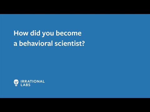 How Did I Become a Behavioral Scientist?