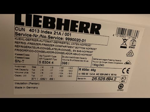 Liebherr No-Frost is not cooling - Alarm flashing - Fridge Freezer was icy and door  left opened lot