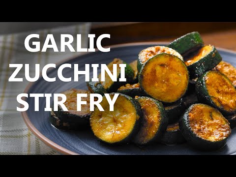 Garlic Zucchini Stir Fry in 10 Minutes!