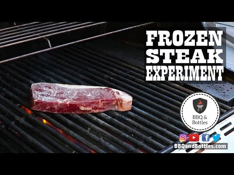 Grilling A Steak from Frozen Experiment