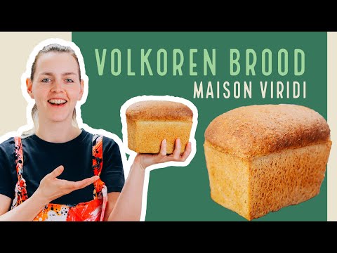 Lekker, luchtig VOLKOREN BROOD bakken van 100% VOLKOREN MEEL