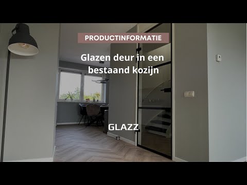 Glazen deur voor in een bestaand kozijn