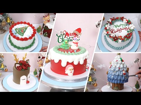 Cách Để Trang Trí Những Chiếc Bánh Mừng Giáng Sinh Vui Vẻ | How To Make Beautiful Christmas Cake