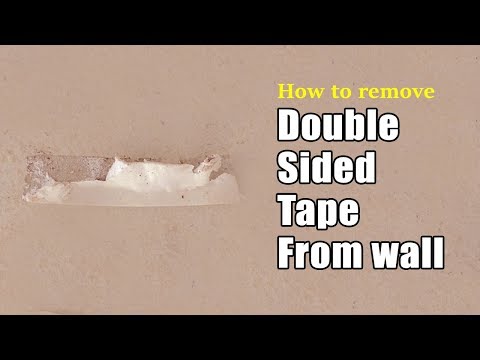 How to remove double sided tape from wall | No wall damage