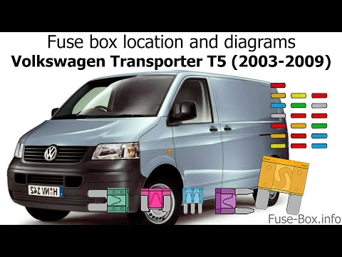 Fuse box location and diagrams: Volkswagen Transporter T5 (2003-2009)