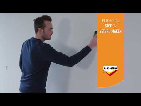 Grove structuurmuur glad maken | Alabastine