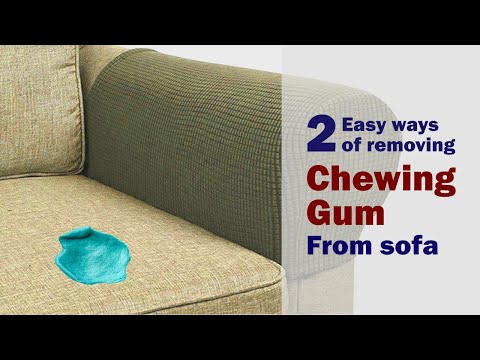 How to remove chewing gum from sofa | 2 easy ways of removing gum from sofa