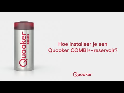 Een Quooker COMBI+-reservoir installeren