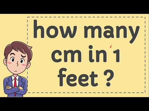 How many cm in 1 feet