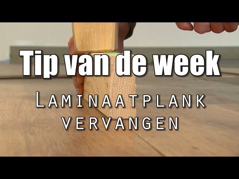 Hoe vervang je een beschadigde laminaatplank?