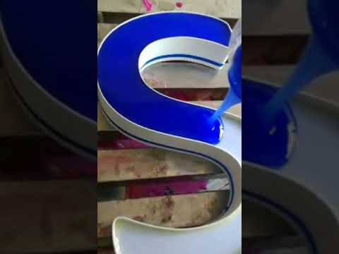 3d printer shop sign resin letter