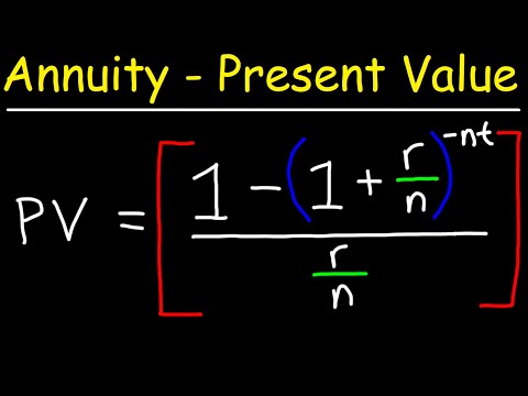 How To Calculate The Present Value of an Annuity