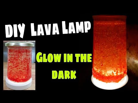 HOW TO MAKE DIY LAVA LAMP AT HOME | GLOW IN THE DARK LAVA LAMP