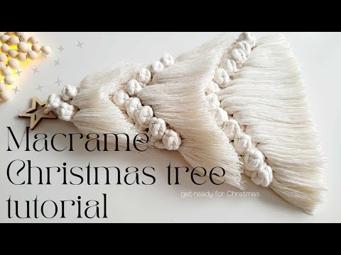 Macrame Christmas tree tutorial. DIY: A Step-by-Step Guide to Your Own Macramé Christmas Tree