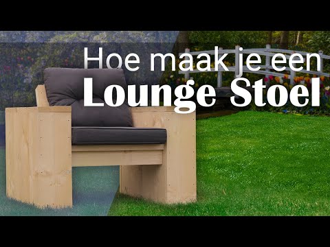 Zelf een Loungestoel maken van steigerhout + Gratis bouwtekening