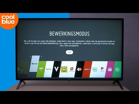 Hoe stel ik de apps van mijn LG smart tv in?