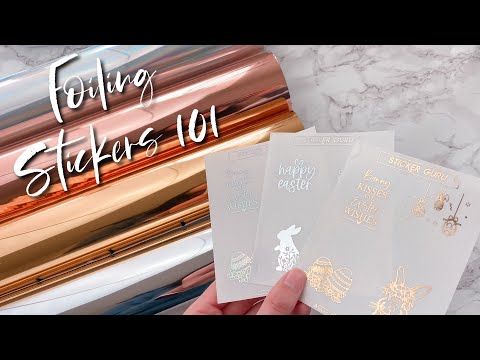 How to Make *flawless* Foiled Stickers // Sticker Guru