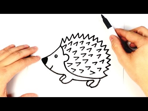 How to draw a Hedgehog for kids | Hedgehog Drawing Lesson