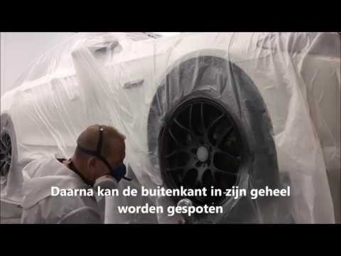 BMW velgen spuiten 2K Mat Zwart |Spraymax|