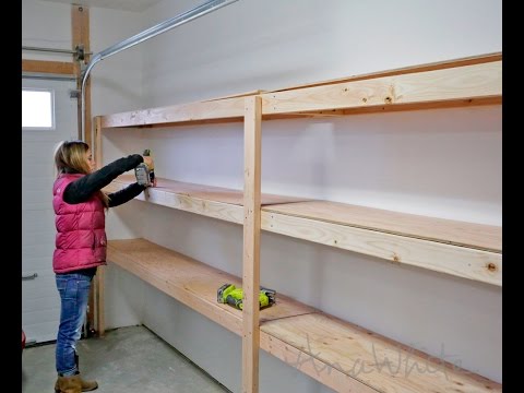 How to Build Garage Shelving - Easy, Cheap and Fast!