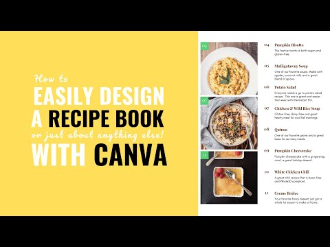 How to easily design a Recipe Book PDF (or pretty much anything else) with Canva