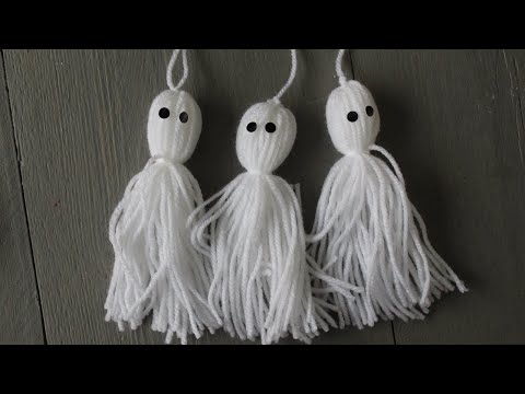 Spookjes maken van wol | Halloween hangers